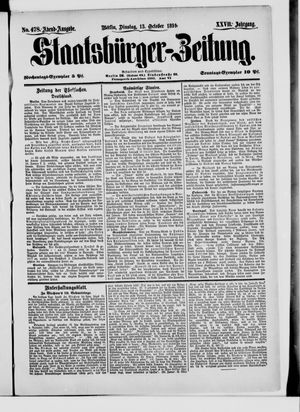 Staatsbürger-Zeitung vom 13.10.1891