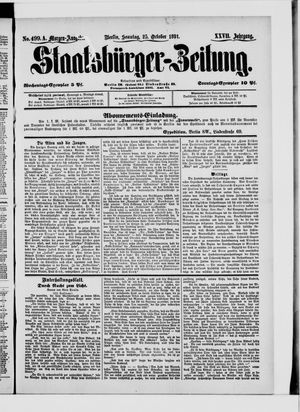 Staatsbürger-Zeitung on Oct 25, 1891