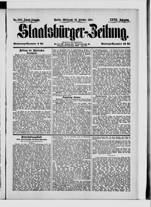 Staatsbürger-Zeitung vom 28.10.1891