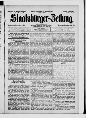 Staatsbürger-Zeitung vom 31.10.1891