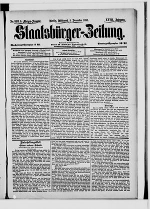 Staatsbürger-Zeitung vom 02.12.1891