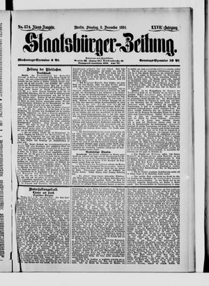 Staatsbürger-Zeitung vom 08.12.1891