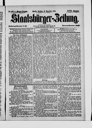 Staatsbürger-Zeitung vom 18.12.1891