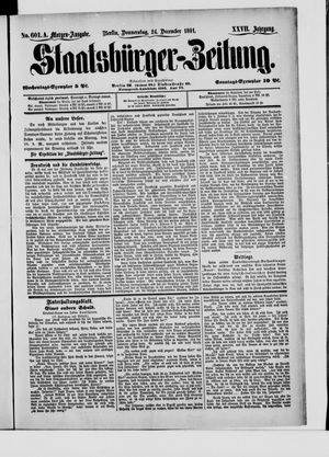 Staatsbürger-Zeitung vom 24.12.1891