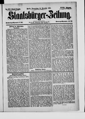 Staatsbürger-Zeitung vom 24.12.1891
