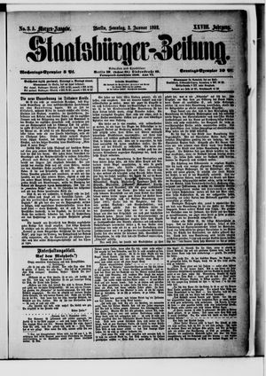 Staatsbürger-Zeitung vom 03.01.1892