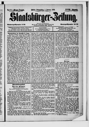 Staatsbürger-Zeitung on Jan 7, 1892