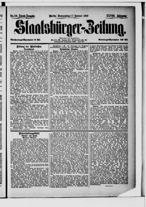 Staatsbürger-Zeitung on Jan 7, 1892