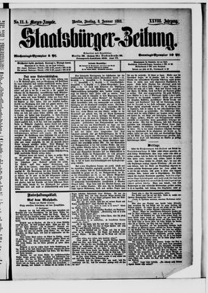 Staatsbürger-Zeitung vom 08.01.1892