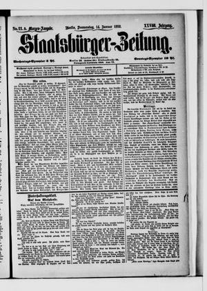 Staatsbürger-Zeitung on Jan 14, 1892