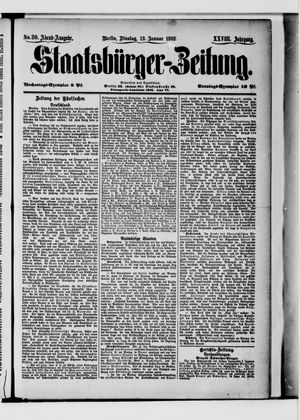 Staatsbürger-Zeitung on Jan 19, 1892