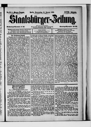 Staatsbürger-Zeitung vom 21.01.1892