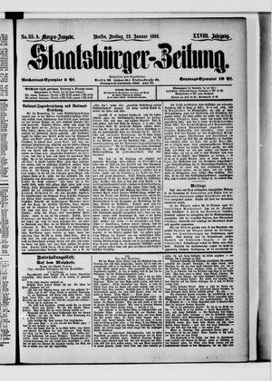 Staatsbürger-Zeitung vom 22.01.1892