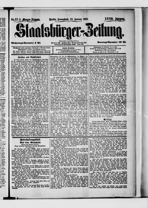 Staatsbürger-Zeitung on Jan 23, 1892