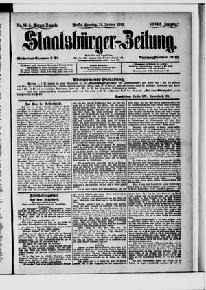 Staatsbürger-Zeitung on Jan 31, 1892