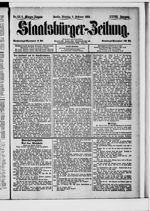 Staatsbürger-Zeitung vom 02.02.1892