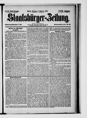 Staatsbürger-Zeitung vom 09.02.1892