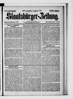 Staatsbürger-Zeitung on Feb 13, 1892