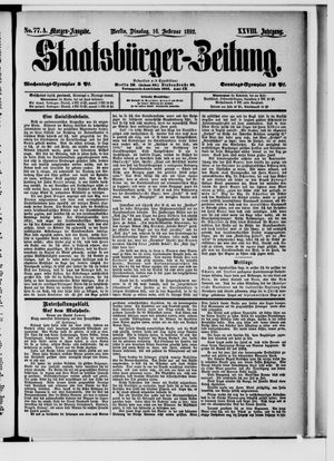 Staatsbürger-Zeitung on Feb 16, 1892