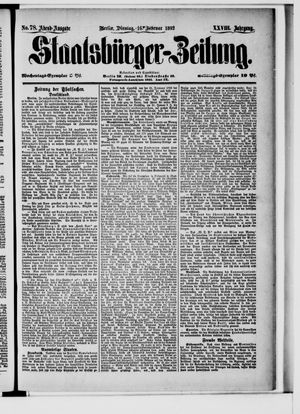 Staatsbürger-Zeitung vom 16.02.1892