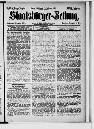 Staatsbürger-Zeitung on Feb 17, 1892