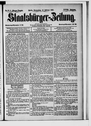 Staatsbürger-Zeitung on Feb 18, 1892