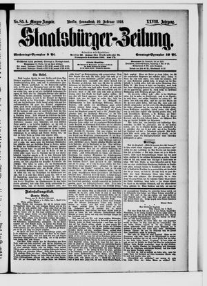 Staatsbürger-Zeitung vom 20.02.1892