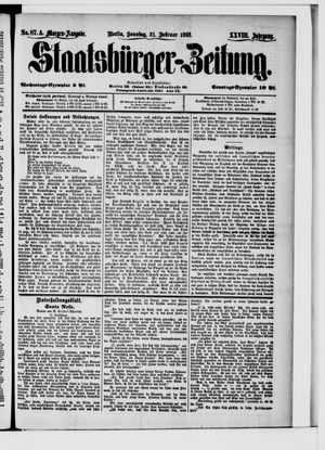 Staatsbürger-Zeitung on Feb 21, 1892