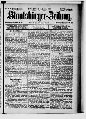 Staatsbürger-Zeitung on Feb 24, 1892