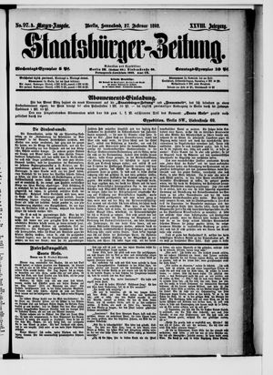 Staatsbürger-Zeitung vom 27.02.1892