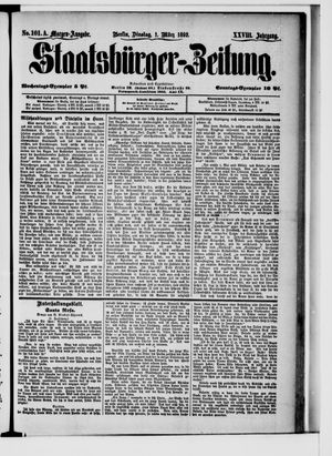 Staatsbürger-Zeitung on Mar 1, 1892