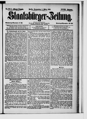 Staatsbürger-Zeitung vom 03.03.1892