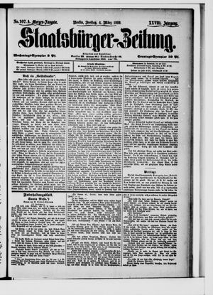 Staatsbürger-Zeitung on Mar 4, 1892