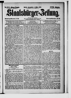 Staatsbürger-Zeitung on Mar 5, 1892