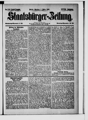 Staatsbürger-Zeitung on Mar 7, 1892