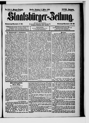 Staatsbürger-Zeitung vom 08.03.1892