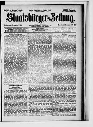 Staatsbürger-Zeitung vom 09.03.1892
