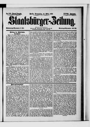 Staatsbürger-Zeitung vom 10.03.1892