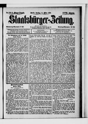 Staatsbürger-Zeitung vom 11.03.1892