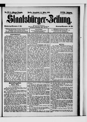 Staatsbürger-Zeitung vom 12.03.1892