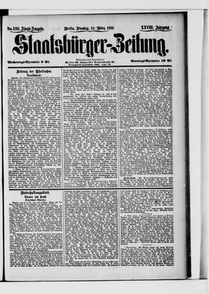 Staatsbürger-Zeitung vom 15.03.1892
