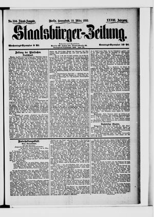 Staatsbürger-Zeitung on Mar 19, 1892