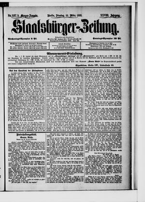 Staatsbürger-Zeitung vom 22.03.1892