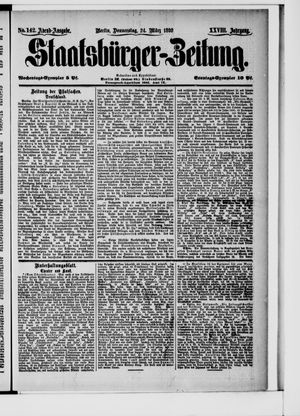Staatsbürger-Zeitung on Mar 24, 1892