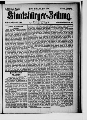 Staatsbürger-Zeitung on Mar 25, 1892