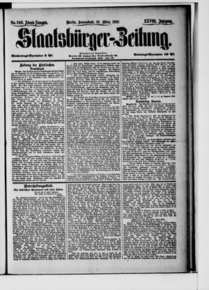 Staatsbürger-Zeitung on Mar 26, 1892
