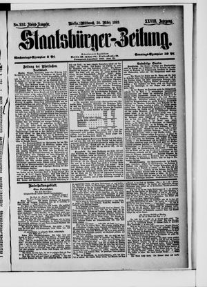 Staatsbürger-Zeitung on Mar 30, 1892