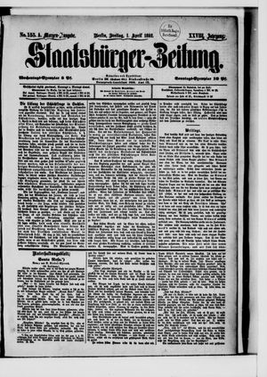 Staatsbürger-Zeitung on Apr 1, 1892
