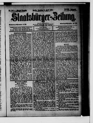 Staatsbürger-Zeitung on Apr 3, 1892