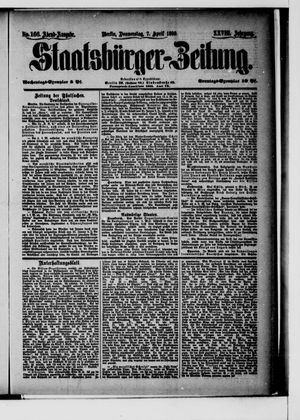 Staatsbürger-Zeitung on Apr 7, 1892